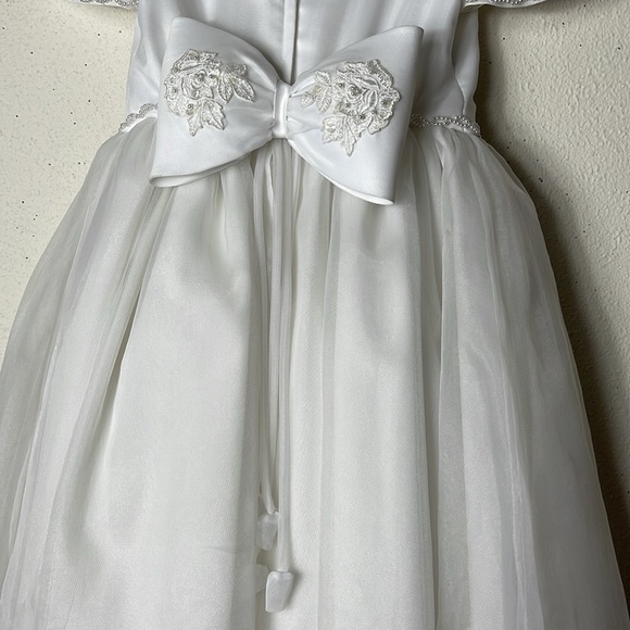 JJ Anjorden Formal appliqué pearls Dress Communion 8. - Picture 3 of 12